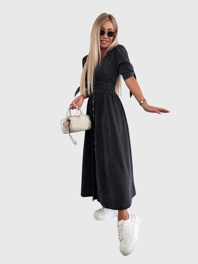 Sophia™ | Elegantní Džínové Šaty