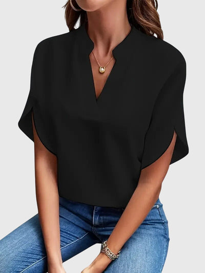 Beatrix™ | Měkká a Elegantní Halenka s V- výstřihem